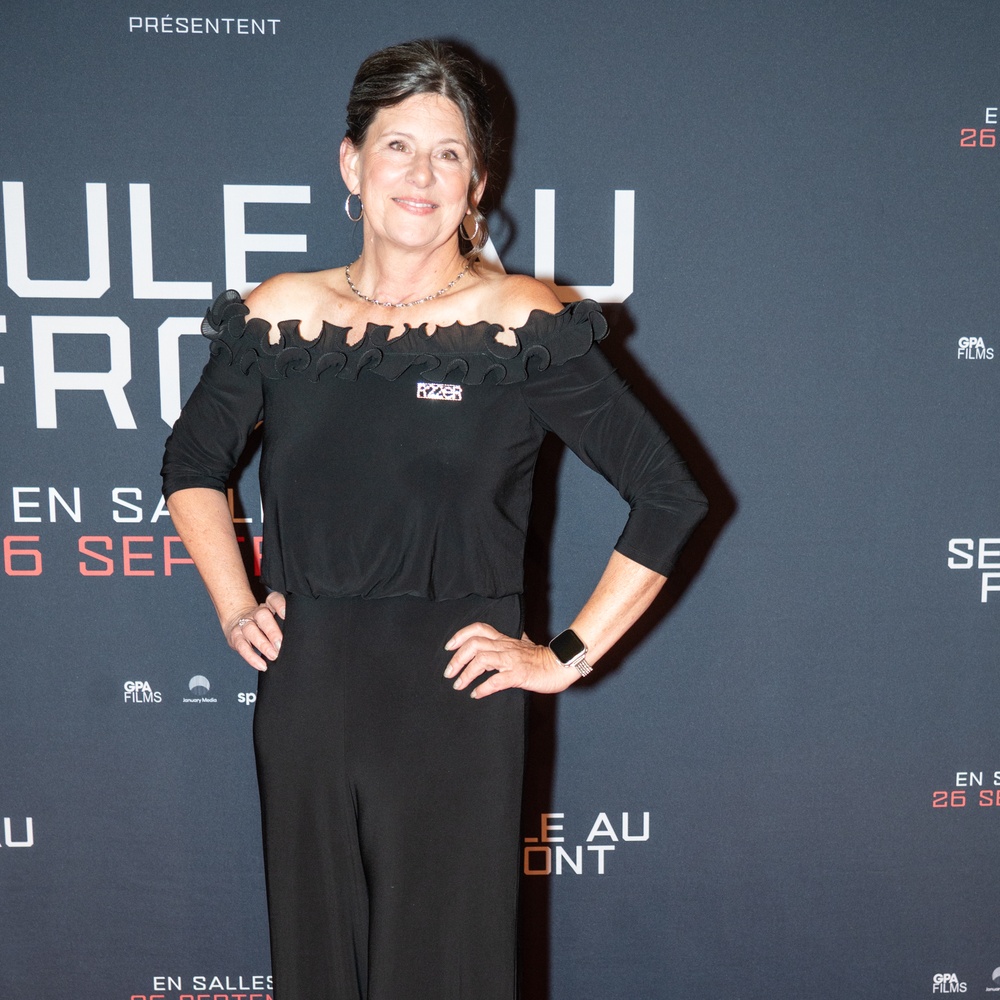 Première du film Seule au front (Out Standing)