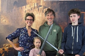 Emmanuel Bilodeau et sa famille