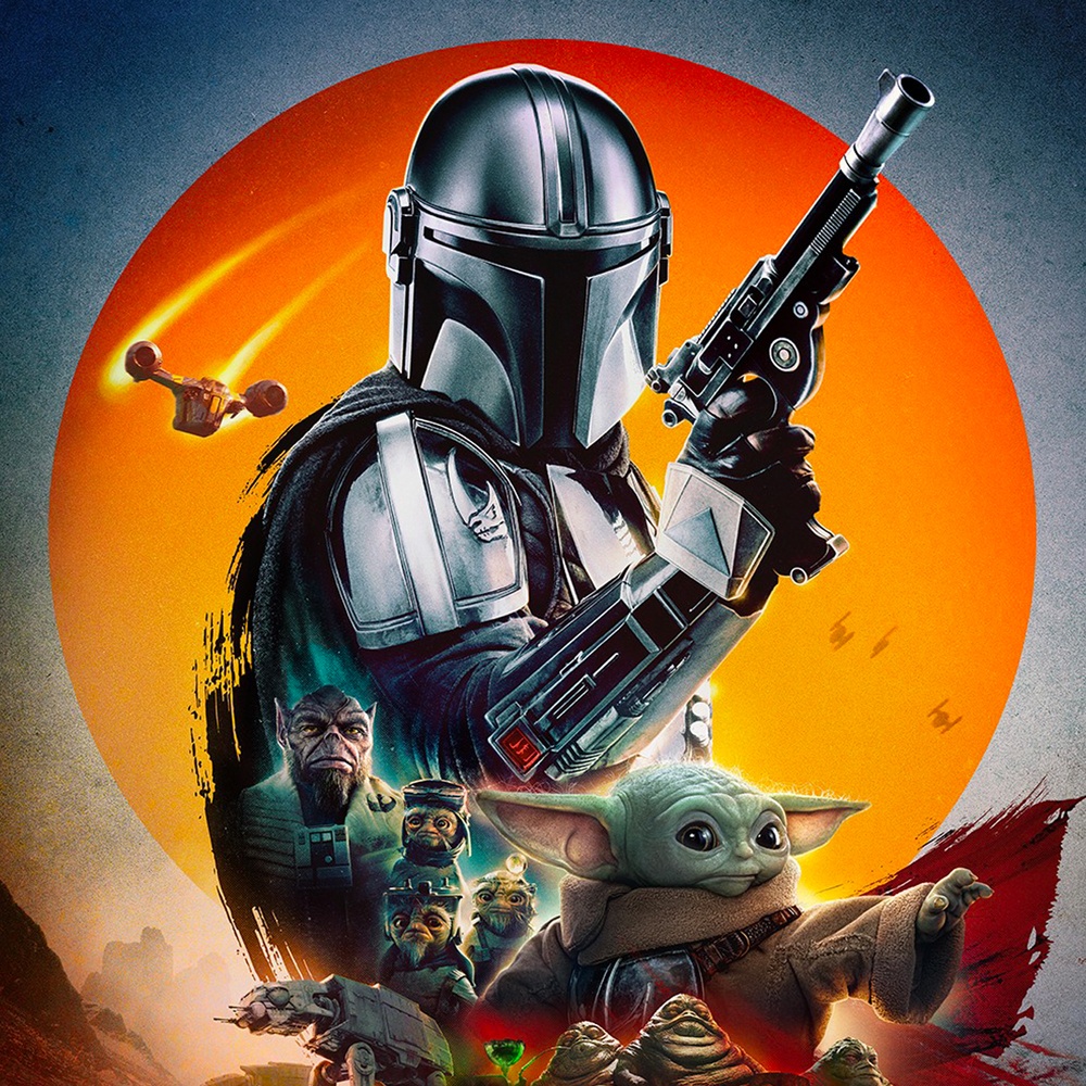Affiche en anglais du film The Mandalorian and Grogu