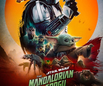 Affiche en anglais du film The Mandalorian and Grogu