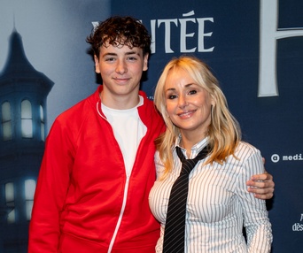Mariloup Wolfe et son fils Manoé